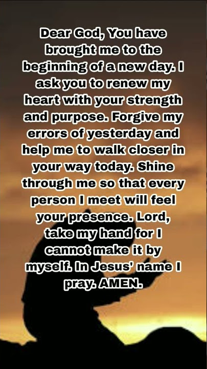 Dear God (Everyday prayer) #shorts #prayers #deargod