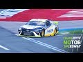 Jeff Burton blows through Roval chicane in NASCAR pace car at Charlotte Motor Speedway