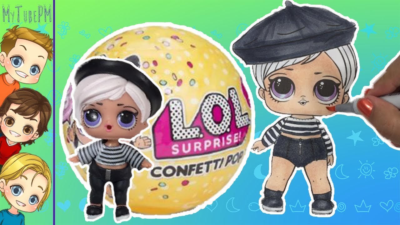 LOL Surprise Beatnik Opening and Beatnik LOL Coloring Beatnik by MyTubePM - YouTube