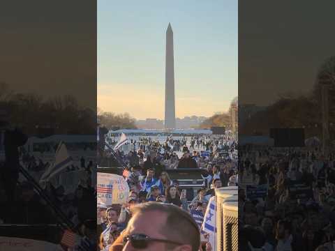 290,000 Jews rally in Washington DC #israel