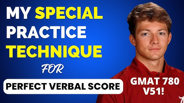 My Practice Technique for V51 Perfect GMAT Verbal Score