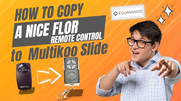 Copy of a NICE FLOR remote control on the MULTIKOO SLIDE [complete tutorial]