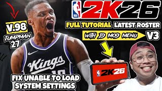 🔥FREE LATEST🔥NBA 2K26 V.98 UPDATED ALL ROSTER FOR MOBILE OFFLINE |JD MOD MENU V3 JUMPMAN 27|TUTORIAL screenshot 5