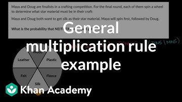 General multiplication rule example: independent events | Probability & combinatorics