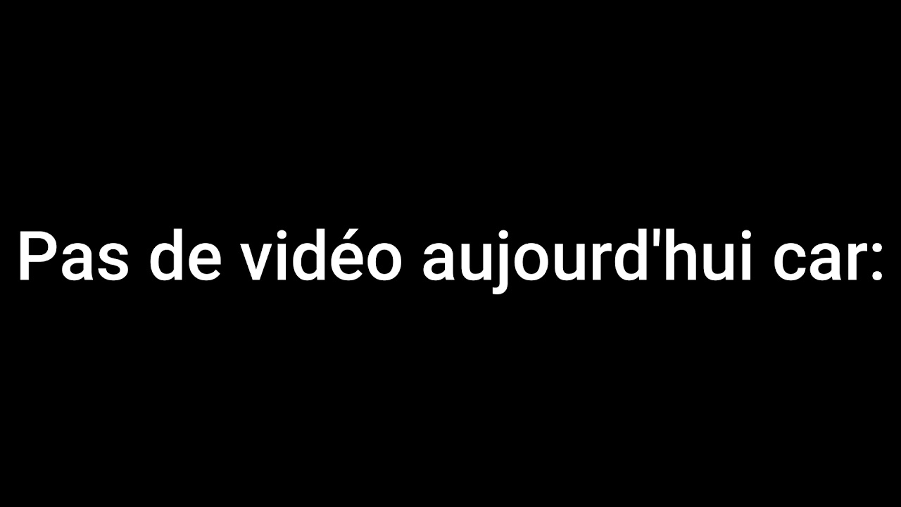 Je suis pas là YouTube