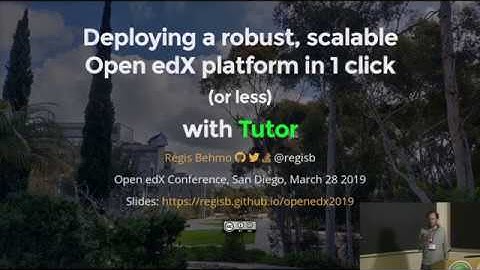 Deploying Open edX in 1 click (or less) with Tutor