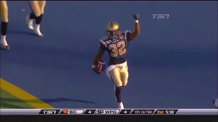 Winnipeg Blue Bombers Fred Reid All Touchdowns As ...