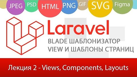 Laravel - синтаксис Blade шаблона, создаем View представление, Компонент и Layout. Шаблон страниц.