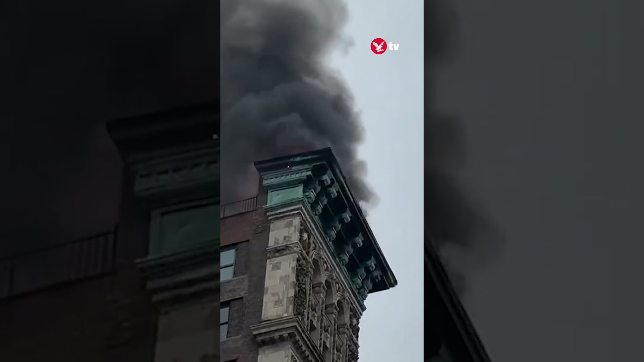 High-rise building on fire in New York’s Soho
