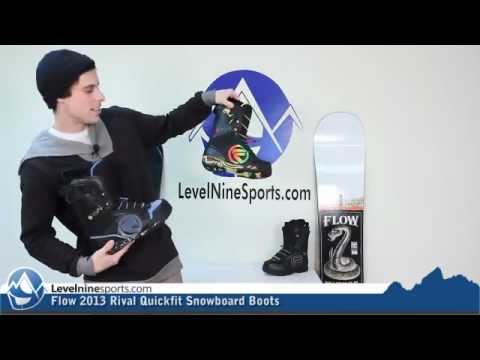 Flow 2013 Rival Quickfit Snowboard Boots - YouTube