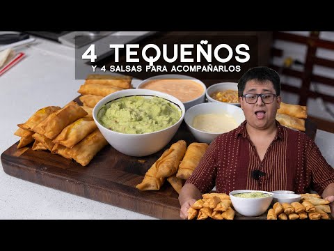 COMO HACER 4 TIPOS DE TEQUEÑOS Y 4 SALSAS PARA ACOMPAÑARLOS | ALEXANDER QUESQUÉN | ACOMER.PE