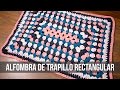 Alfombra de trapillo rectangular