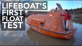 Lifeboat Conversion Ep3: The first float test on the sea for Alan [4K]
