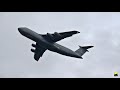 Lockheed C-5 &quot;Super Galaxy&quot; &quot;City of Dover&quot; take off