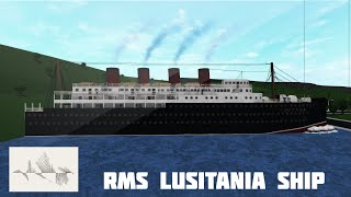 | ROBLOX | -Bloxburg- | The RMS Lusitania Ship | Tour |