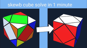 skewb cube solve in 1 minutes #youtube #ytstudio