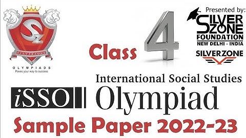 iSSO International Social Studies Olympiad Silverzone Sample Paper Class 4 2022-23