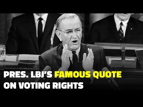 Pres. Lyndon B. Johnson’s unforgettable voting freedom speech #Shorts