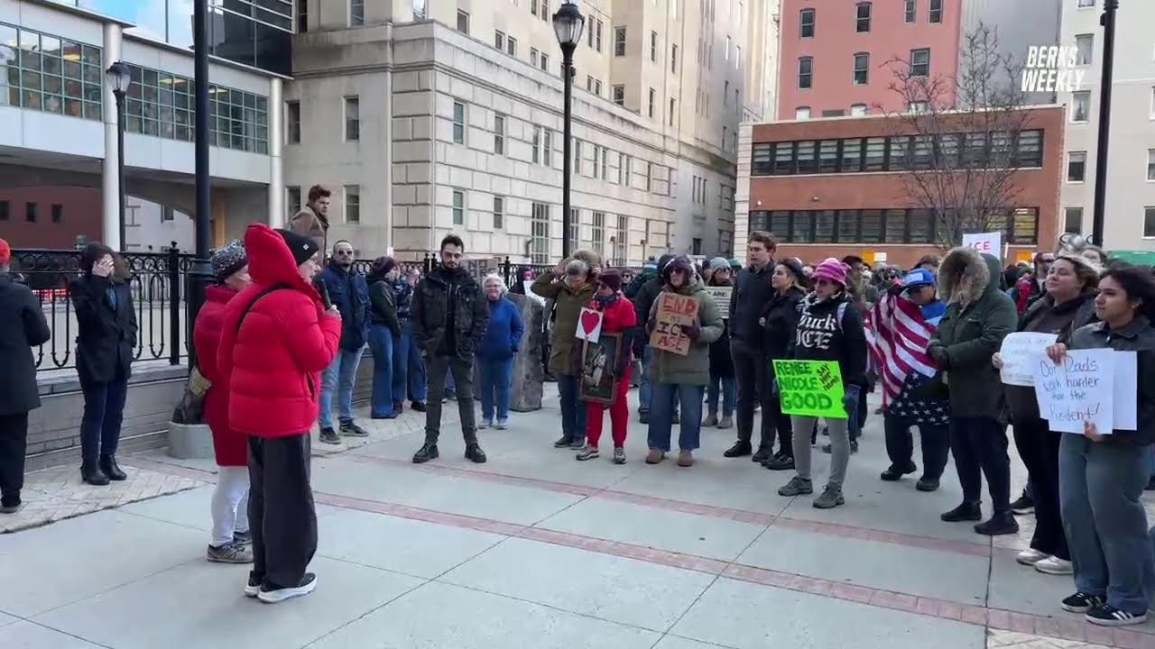 March to courthouse from Vigil on Penn Street