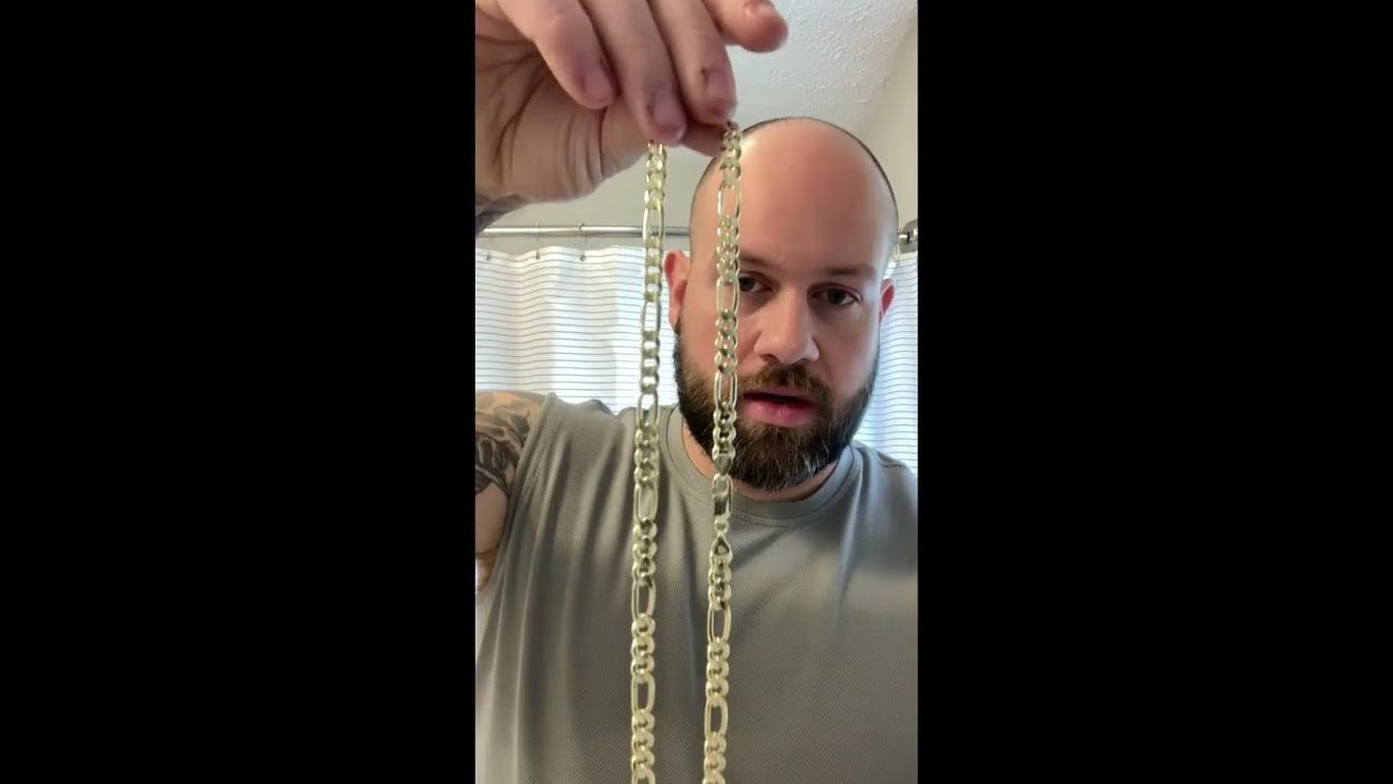 Jacoje 1mm rose gold jacoje link and 7mm figaro from Hawaii Rope Chains