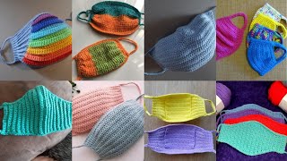 Top 35 stylish crochet face mask design and pattern for ladies fashion