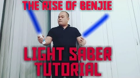 how to make Light saber video effect
