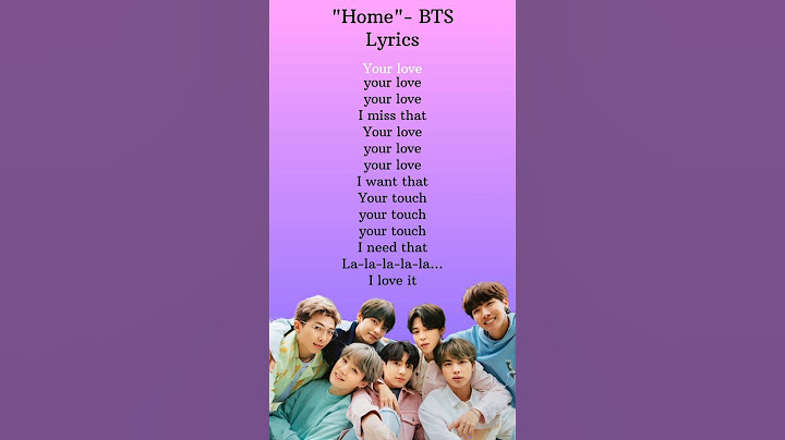 "Home" - BTS Lyrics #bts #btsarmy #home #shorts