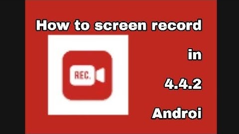 How to screen record in 4.4.2 Android. |Hasshu Tech|