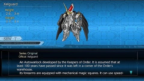 Ally Xelguard (Iori) All Attacks (Original), Super Robot Wars T.