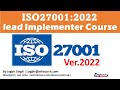 Iso270012022  lead implementor course  full course isms