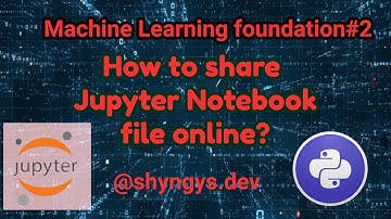 2 how to share jupyter notebook files with others? ipynb files, using GitHub gist