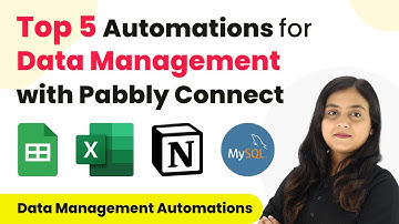 Top 5 Automations for Data Management with Pabbly Connect