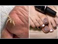 Most Satisfying Pedicure Transformation 😱 best nail polish for toes 2022