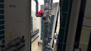 York Air cooled chiller | Upvc Piping with insulation | Valve Package | #johnsoncontrols #hvac #pipe