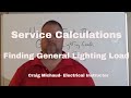 Finding General Lighting Load for Dwellings