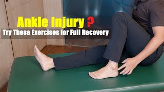 Ankle Injury?? Try These Exercises for Full Recovery!! | Physiotherapist approved | abx physio