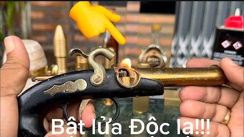 Bật lửa Nhật 1960 _ Bật lửa xăng đá _ Bật lửa độc lạ. #đồcổcầnthơ #batluaxang #batluadocla