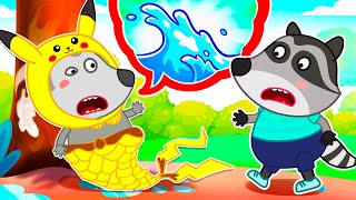 Pokemon Mermaid is in danger! Wolfoo Rescue Adventure | Raccoons