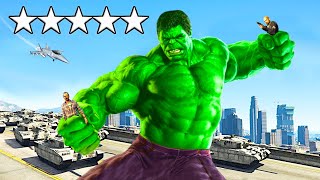 Playing GTA 5 As The HULK (Superhero Mod)