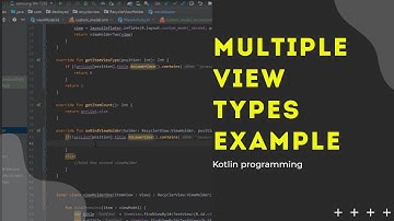 RecyclerView - Multiple View Types Example