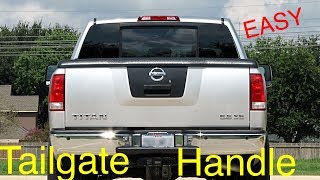for 2005 2006 2007 2008 2009 Nissan Frontier Tailgate Handle Textured W// Keyhole