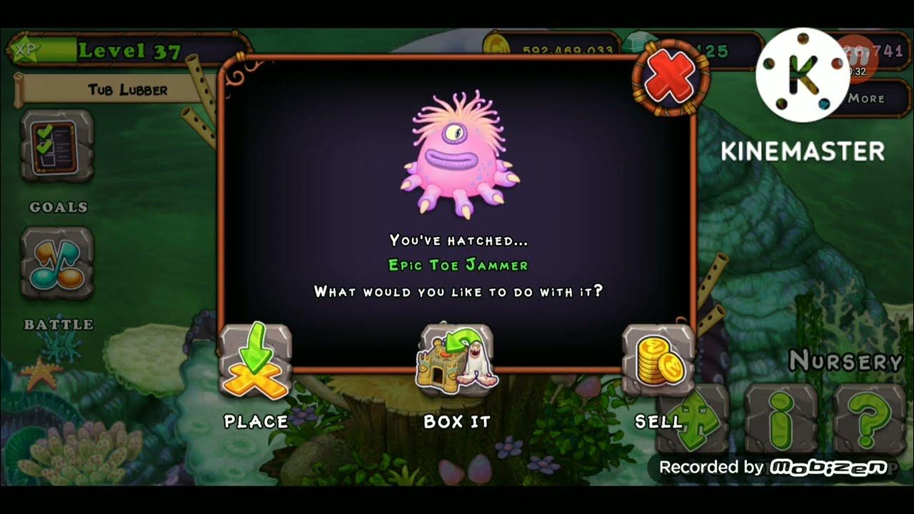 How to Breed Epic Toe Jammer!Water Islandmy singing monsters YouTube
