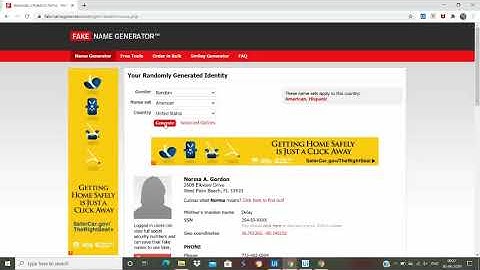 Fake Name Generator Using UiPath