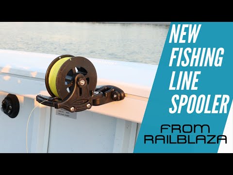 Fishing Line Spooling Station - Spooling Up A New Reel On The Boat 