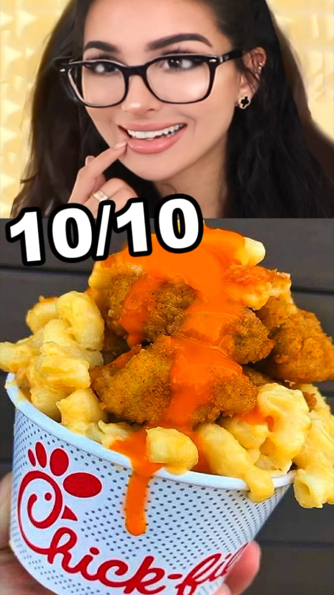 trying the chik-fil-a buffalo chicken fries hack