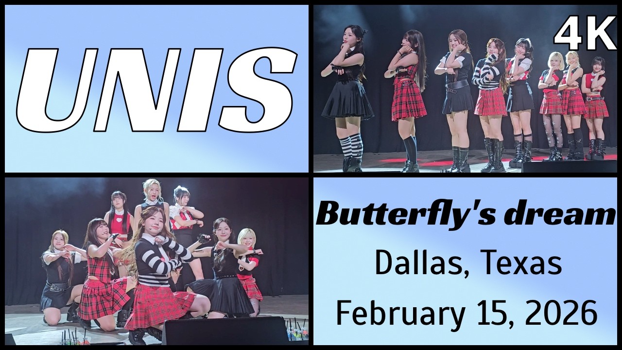 260215 유니스 UNIS - Butterfly's dream live @ South Side Music Hall, Dallas, TX 4K Fancam
