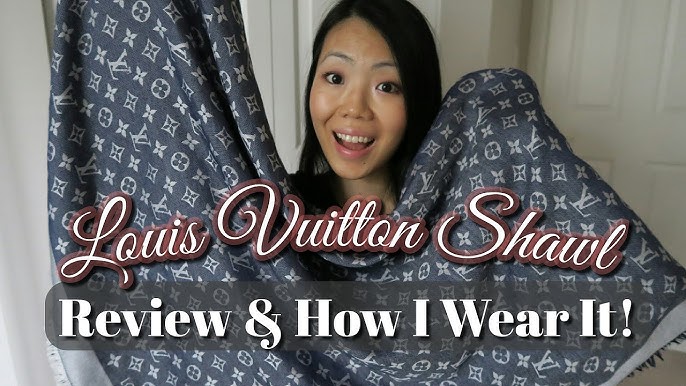 Louis Vuitton Monogram Blue Denim Shawl 