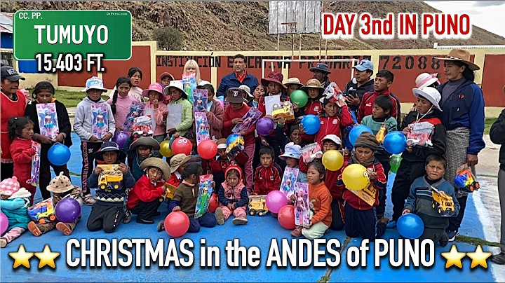 Christmas for children and elderly in extreme poverty in TUMUYO, below 32 degrees and 15,403 FT