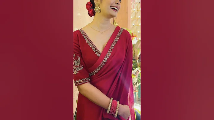 ❤️✨Beautiful designer partywear latest fancy unique saree #designer #partywear #fancy #saree