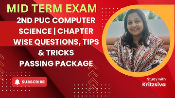 🔥 Second PUC|Must Watch Before Mid Term! Chapter-wise Important Questions |  Computer Science-2025